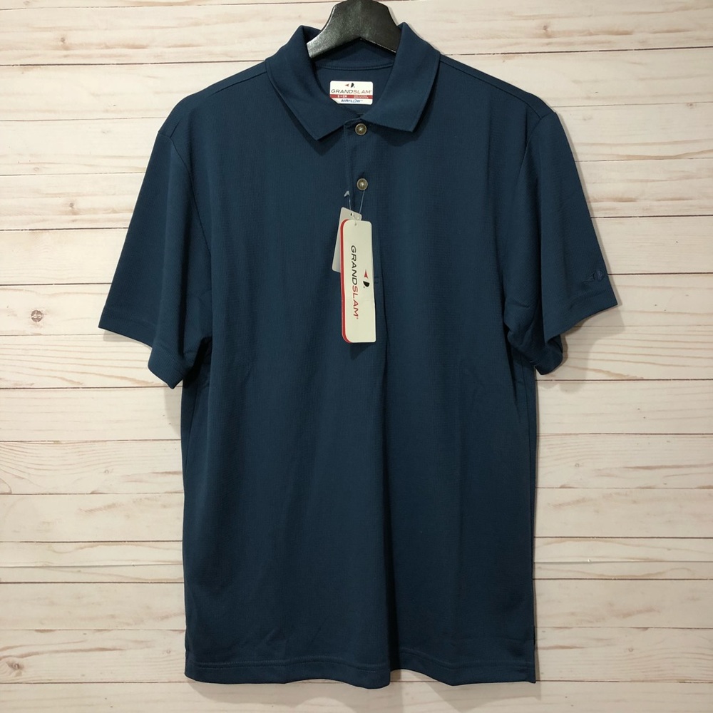 BNWT Mens Grand Slam Classic-Fit Airflow Golf Polo